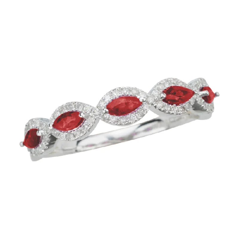 Topaz Gemstone Rings with a Faceted Cut and Shimmering Effect14K 0.17CT DIAMOND RUBY RING