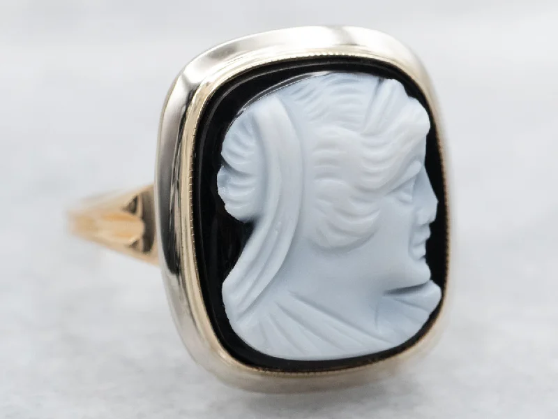 Alexandrite Gemstone Rings with a Chameleon - like Color ChangeVintage Sardonyx Cameo Ring