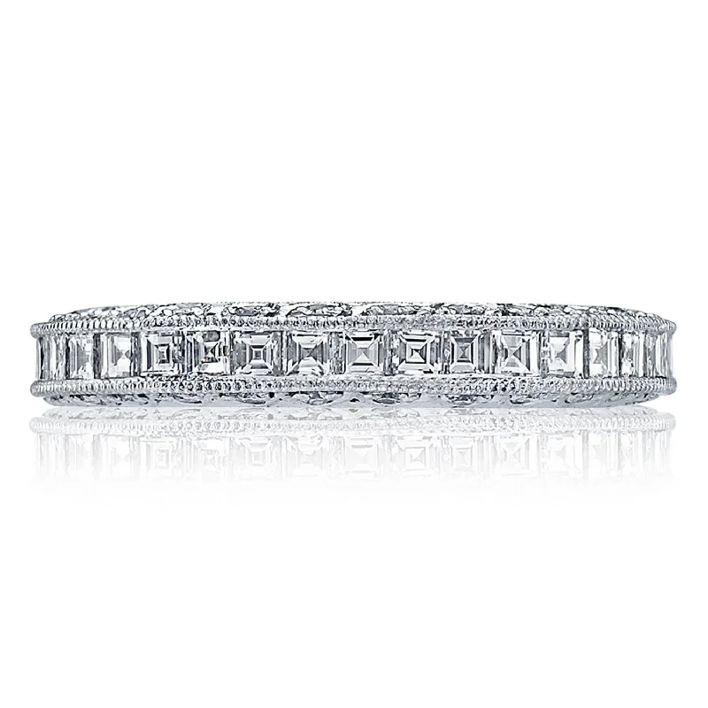 Diamond Rings with a Split - Shank Design for Added ComfortChannel Set Wedding Band