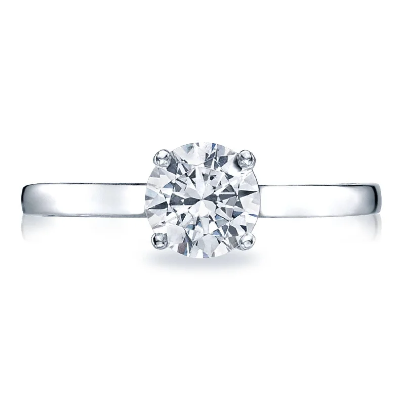 Diamond Rings with a Bezel - Set Center Stone for DurabilityRound Solitaire Engagement Ring