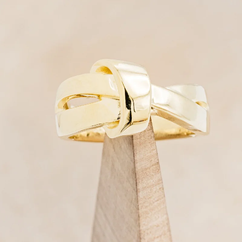 14K SOLID GOLD KNOT RING