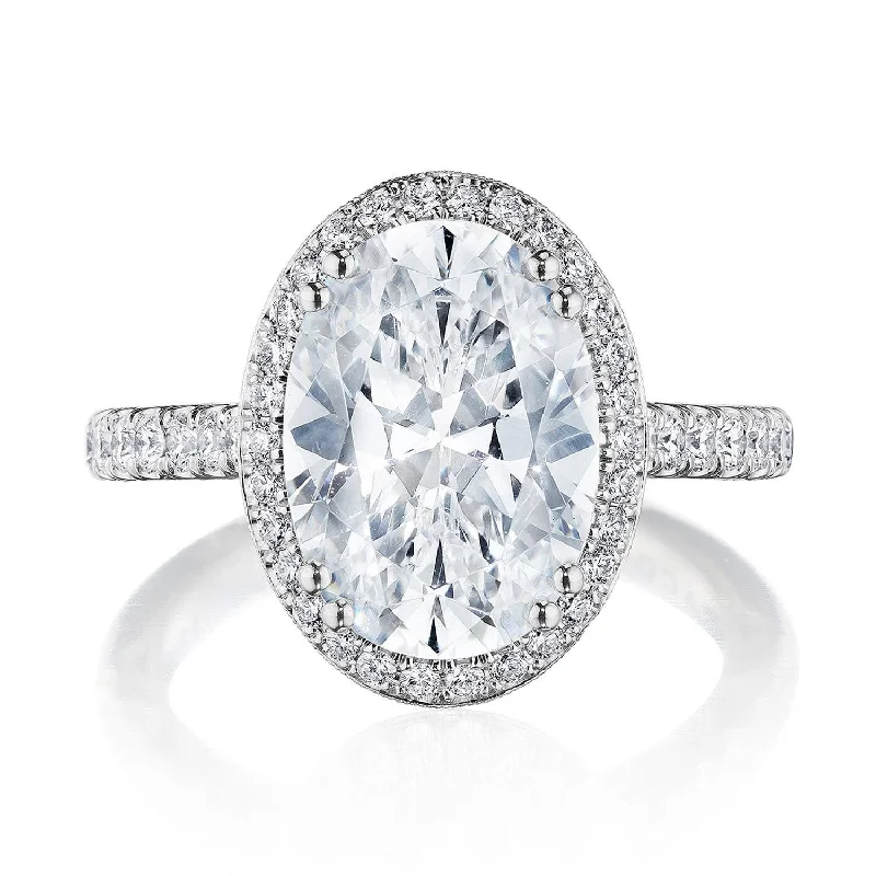 Custom - Designed Diamond Rings with Personalized EngravingsOval Bloom Engagement Ring