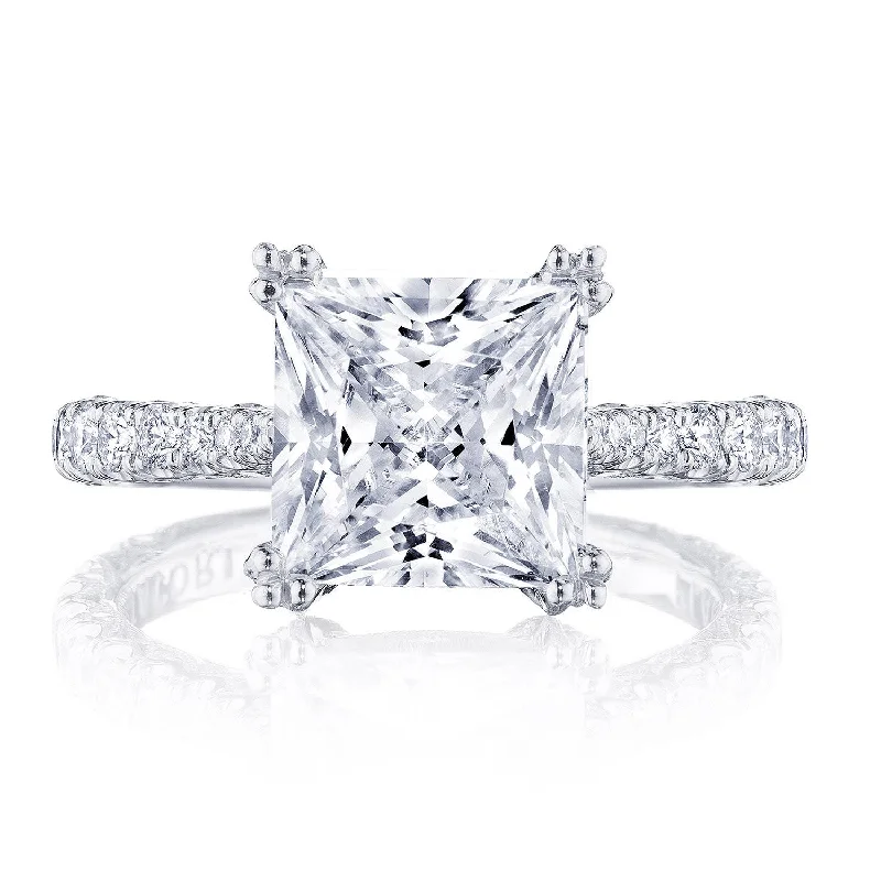 Diamond Rings with a Cathedral Setting for a Classic LookPrincess Solitaire Engagement Ring