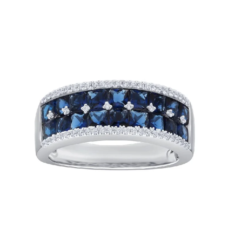 Lapis Lazuli Gemstone Rings with Gold - Leaf Inclusions14K 0.23CT DIAMOND RING