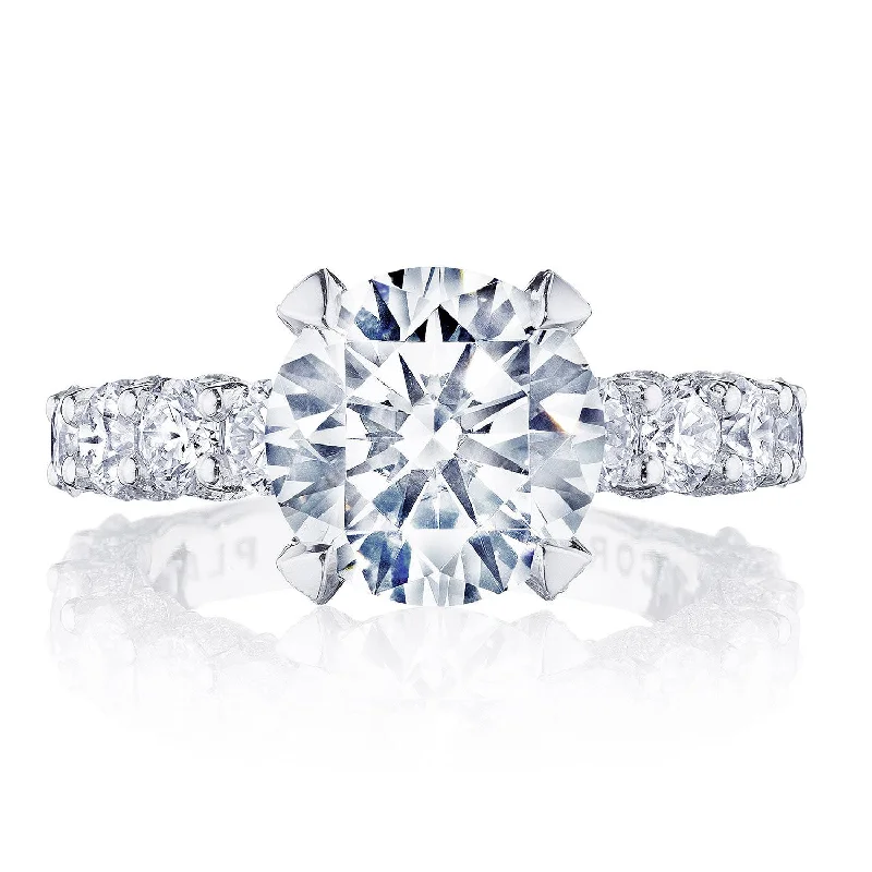 Vintage - Inspired Diamond Rings with Filigree WorkRound Solitaire Engagement Ring