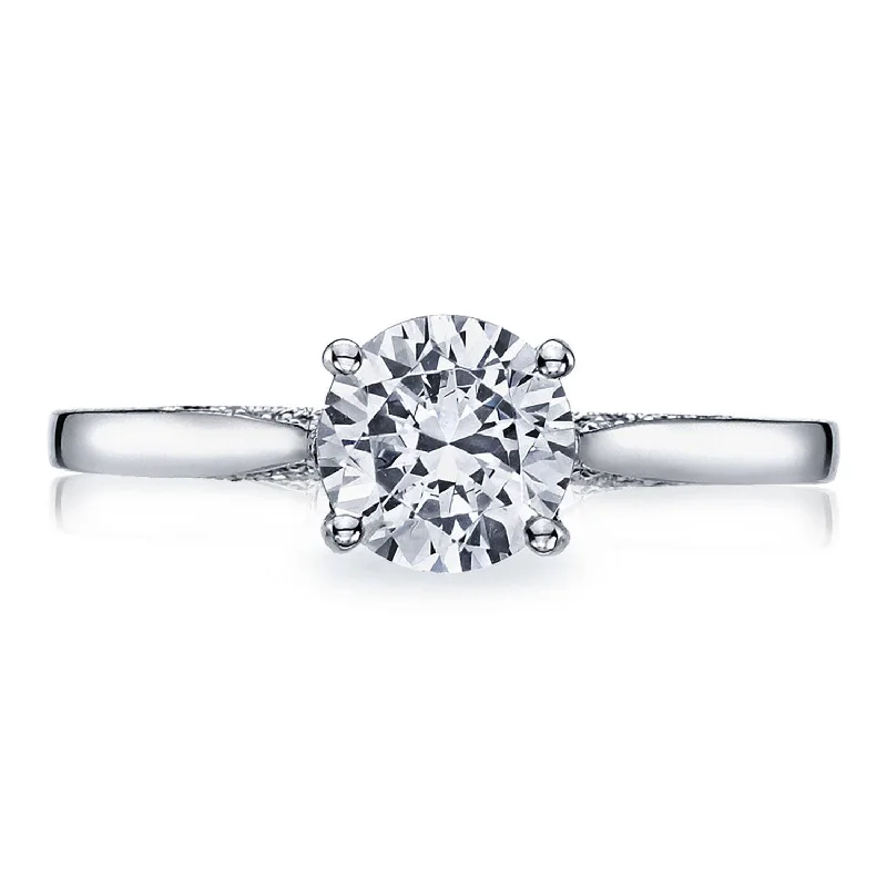 Cushion - Cut Diamond Rings with Double - Prong SettingsRound Solitaire Engagement Ring