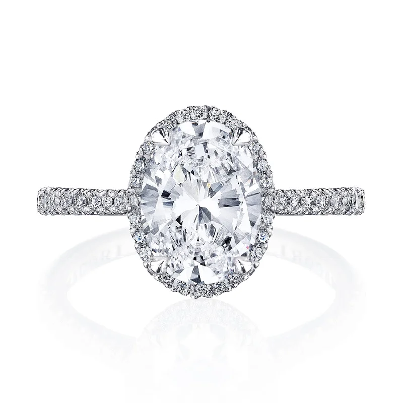 Diamond Rings with a Split - Shank Design for Added ComfortOval Bloom Engagement Ring