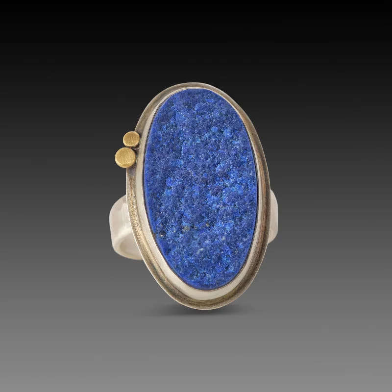 Citrine Gemstone Rings in a Modern Minimalist StyleLapis Surface Ring