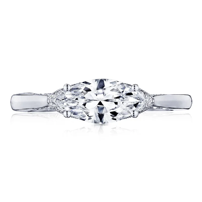 Solitaire Diamond Rings in Platinum SettingsMarquise Solitaire Engagement Ring