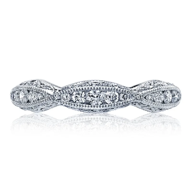 Diamond Rings with a Cathedral Setting for a Classic LookTwist with Diamond Accent Wedding Band