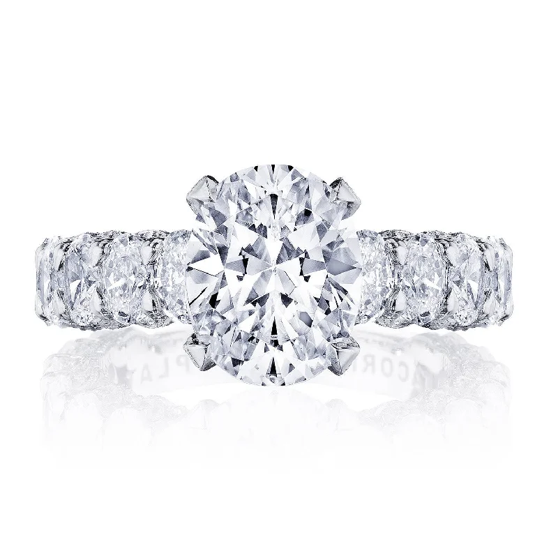 Cushion - Cut Diamond Rings with Double - Prong SettingsOval Solitaire Engagement Ring