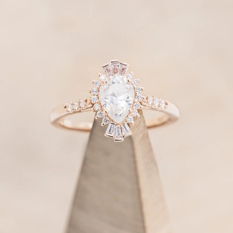 "THEIA" - PEAR CUT MOISSANITE ENGAGEMENT RING