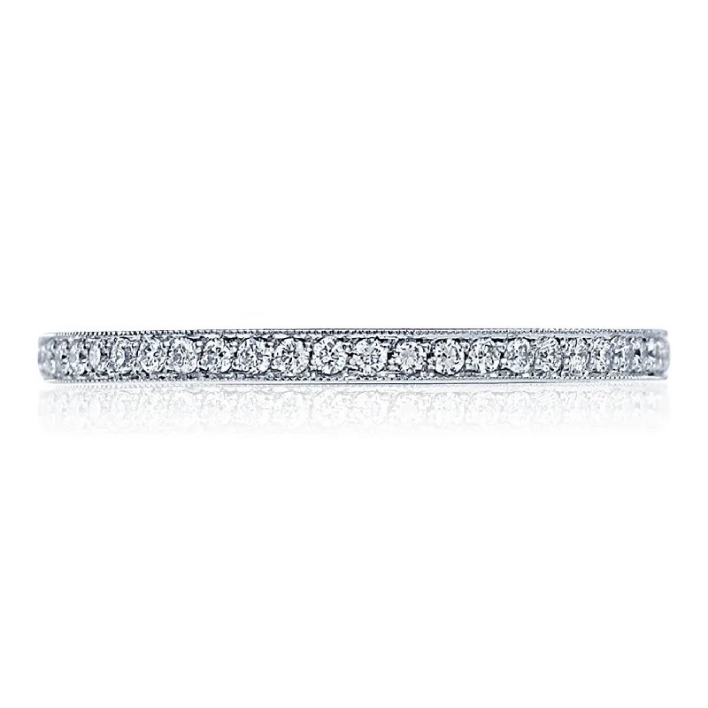 Diamond Rings with a Bezel - Set Center Stone for DurabilityPavé Diamond Wedding Band