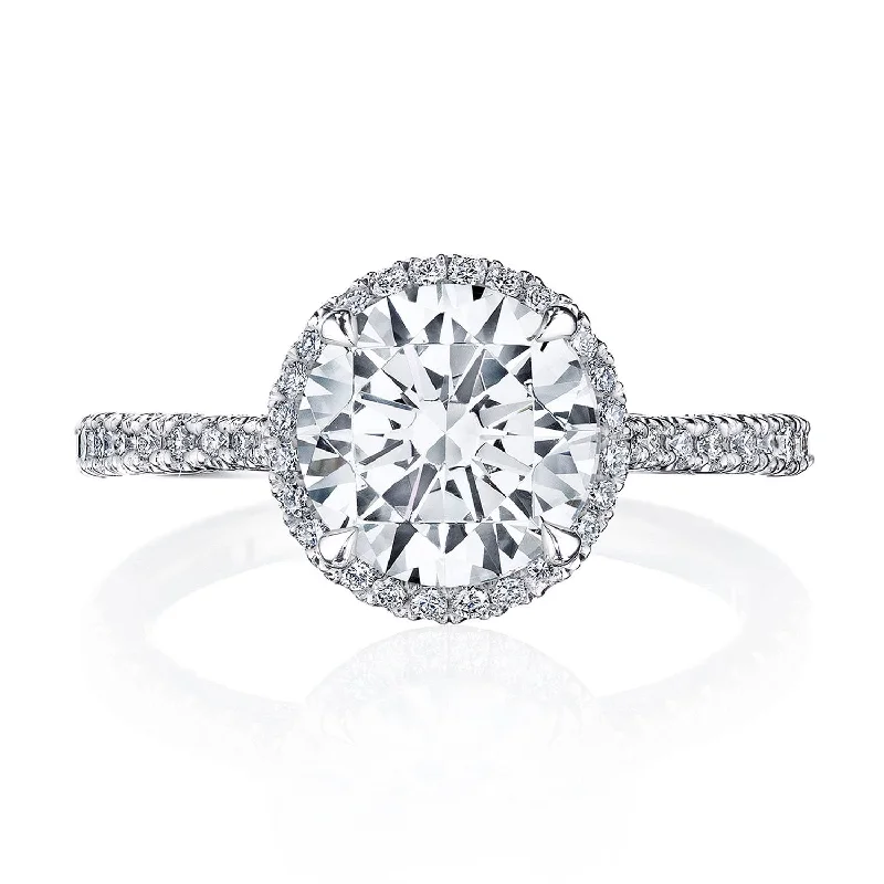 Diamond Rings with a Split - Shank Design for Added ComfortRound Bloom Engagement Ring