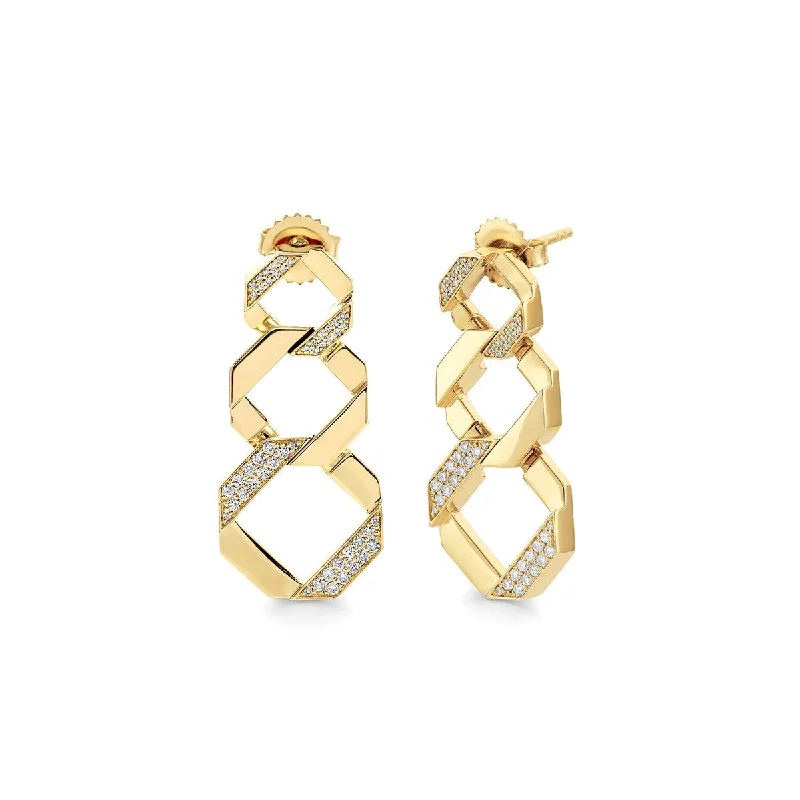 Octave Chain Link Drop Earrings