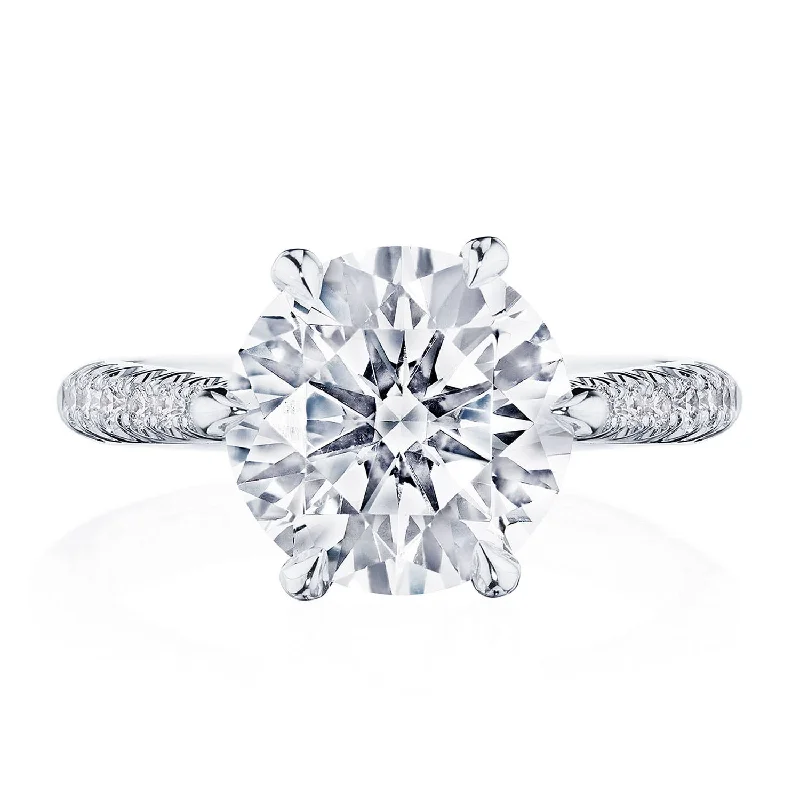 Custom - Designed Diamond Rings with Personalized EngravingsRound Solitaire Engagement Ring