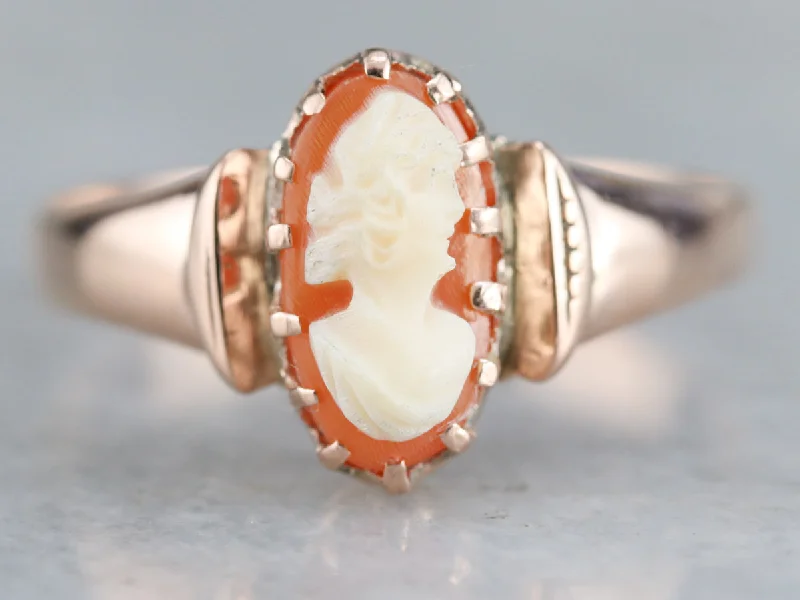 Moonstone Gemstone Rings with a Mysterious SheenAntique Cameo Solitaire Ring