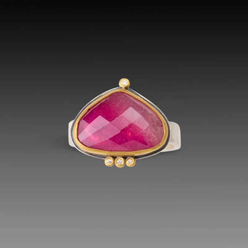 Sapphire Gemstone Rings in a Victorian - Inspired DesignOmbre Pink Tourmaline Ring