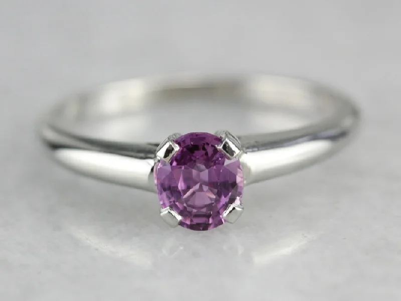 Jade Gemstone Rings with Intricate CarvingsPink Sapphire Solitaire Ring