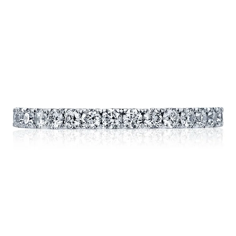 Tennis Bracelet - Inspired Diamond Rings with Continuous DiamondsFrench Pavé Diamond Wedding Band