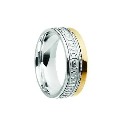 Rustic - Style Wedding Bands Made from Recycled MetalsRustic - Style Wedding Bands Made from Recycled MetalsLove Loyalty Friendship Band