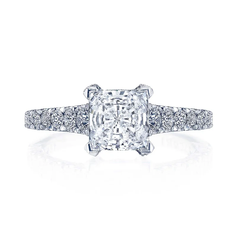 Art Deco - Style Diamond Rings with Geometric PatternsPrincess Solitaire Engagement Ring