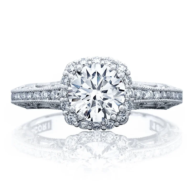 Estate Diamond Rings with a Rich Historical AestheticRound with Cushion Bloom Engagement Ring