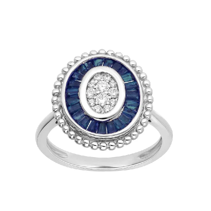 Moonstone Gemstone Rings with a Mysterious Sheen14K 0.15CT DIAMOND SAPPHIRE RING