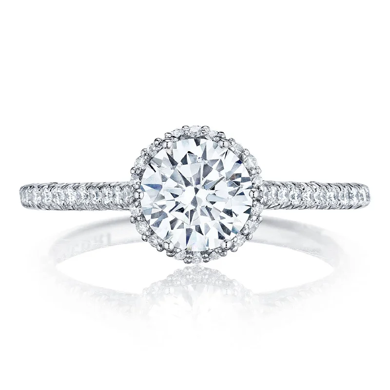 Diamond Rings with a Split - Shank Design for Added ComfortRound Bloom Engagement Ring