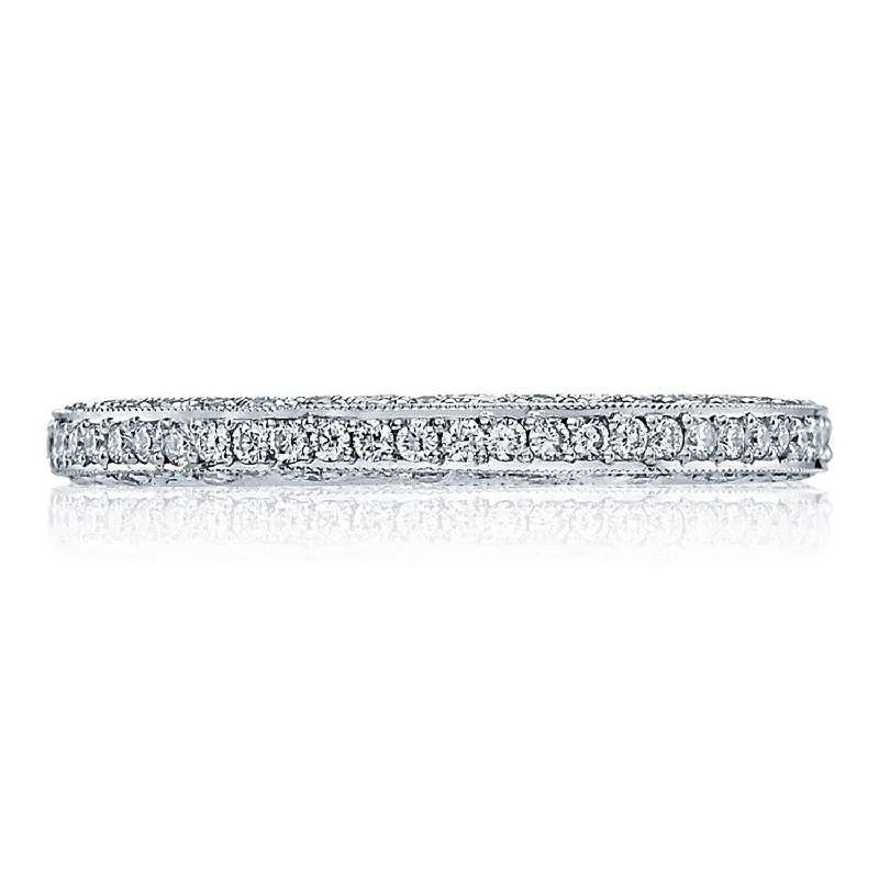 Anniversary Diamond Rings with Birthstone AccentsPavé Diamond Wedding Band