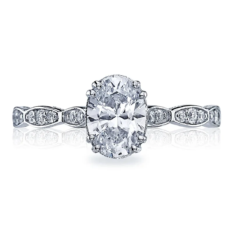 Solitaire Diamond Rings in Platinum SettingsOval Solitaire Engagement Ring