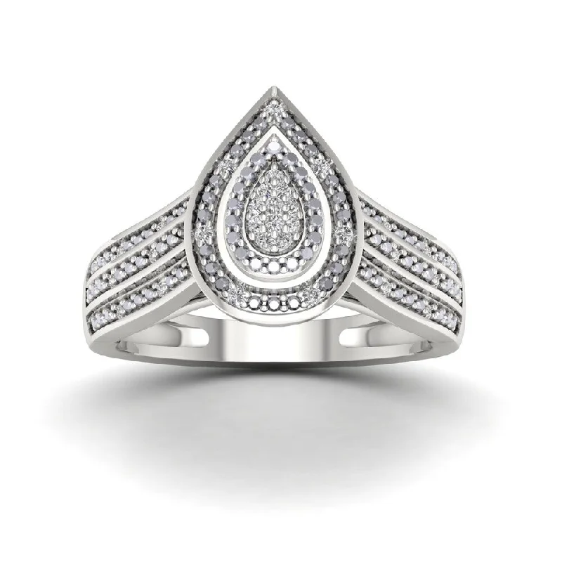 Vintage - Style Engagement Rings with Intricate ScrollworkDe Couer 1/10ct TDW Diamond Engagement Ring - White