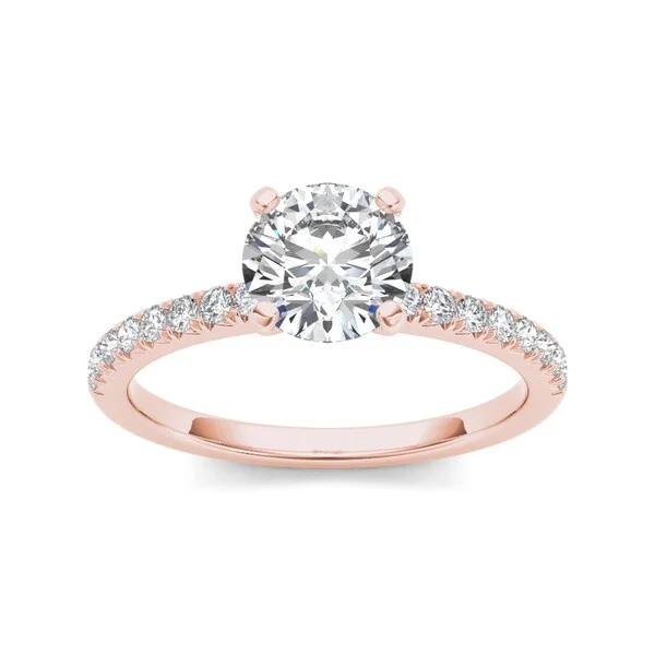 Two - Tone Engagement Rings in Rose and White GoldDe Couer 14k Rose Gold 3/4ct TDW Diamond Classic Engagement Ring - Pink