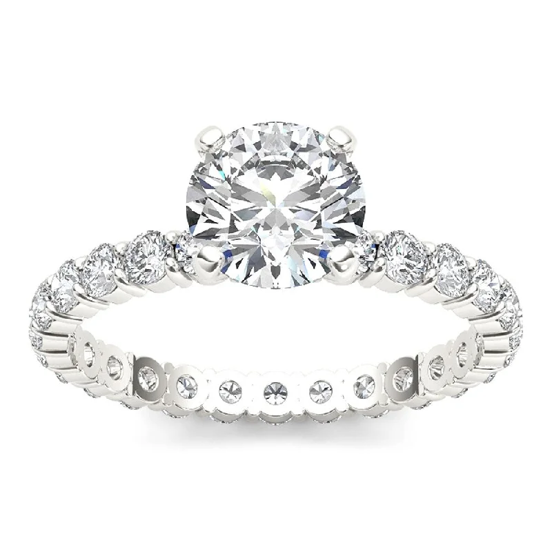 Engagement Rings with a Cathedral - Style Basket SettingDe Couer 14k White Gold 2 1/2ct TDW Diamond Engagement Ring