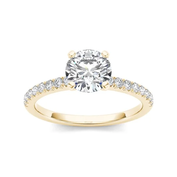 Rose - Cut Diamond Engagement Rings with a Rustic CharmDe Couer 14k Yellow Gold 3/4ct TDW Diamond Classic Engagement Ring