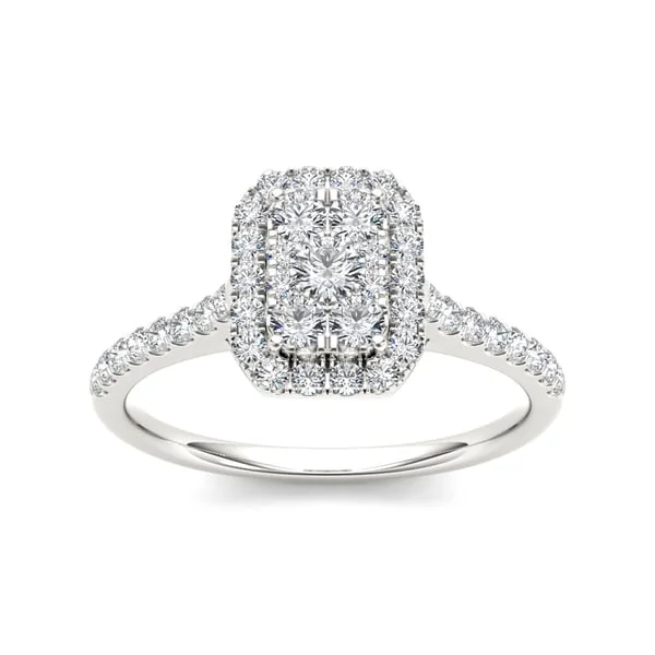 Platinum Engagement Rings with Milgrain EdgesDe Couer IGI Certified 10k Gold 3/4ct TDW Diamond Engagement Ring