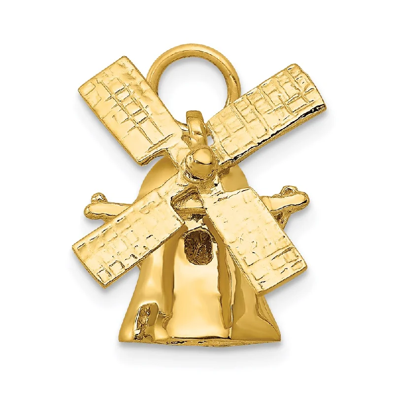 Jade - Carved Pendants in the Form of a Buddha StatueJade - Carved Pendants in the Form of a Buddha Statue14k Yellow Gold 3D Moveable Windmill Charm