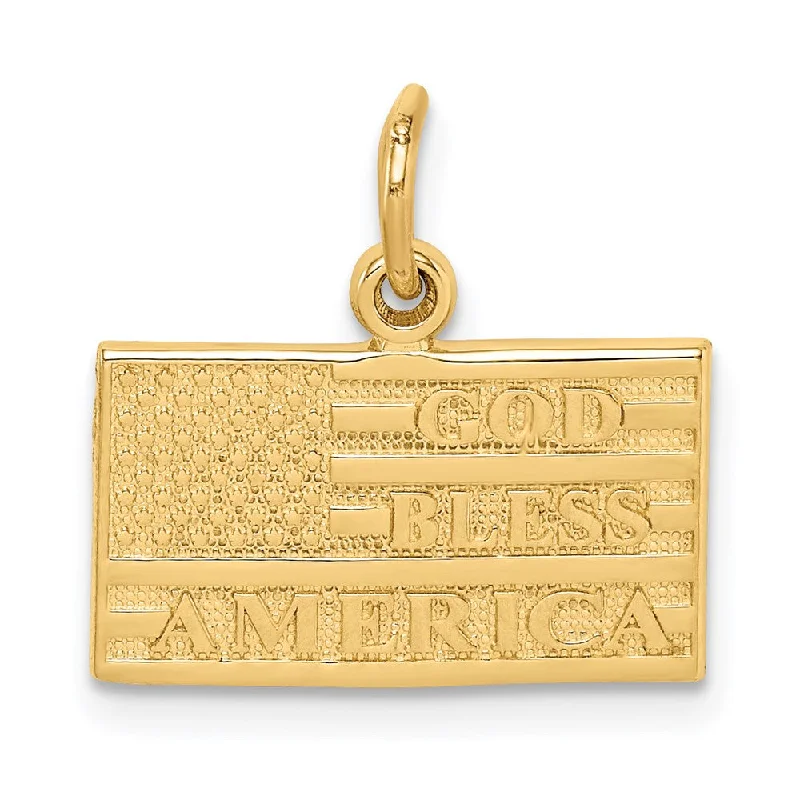 Amber Pendants with Fossilized Insect InclusionsAmber Pendants with Fossilized Insect Inclusions14k Yellow Gold God Bless America Flag Charm