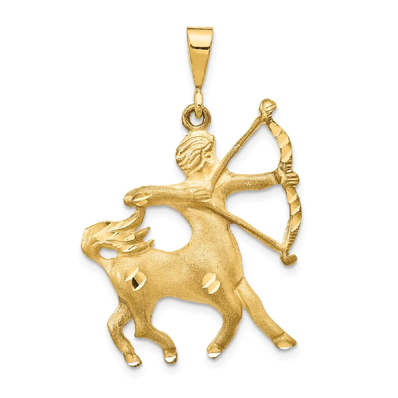 Sterling Silver Pendants with Hand - Engraved Family CrestsSterling Silver Pendants with Hand - Engraved Family Crests14k Yellow Gold Large Sagittarius the Archer Zodiac Pendant