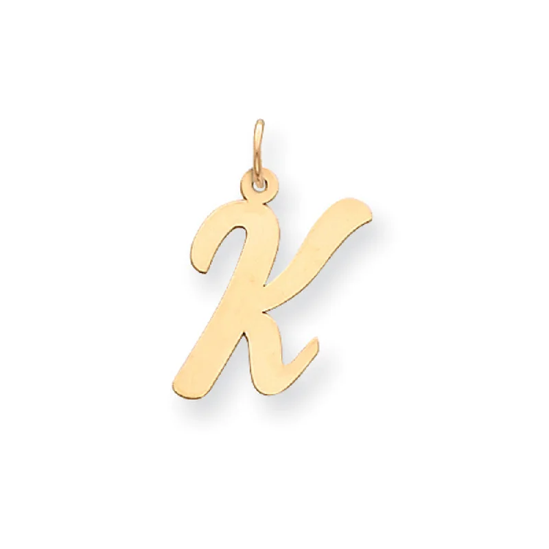 Bone - Carved Pendants with Tribal - Inspired SymbolsBone - Carved Pendants with Tribal - Inspired Symbols14k Yellow Gold Madison Collection LG Classic Script Initial K Pendant