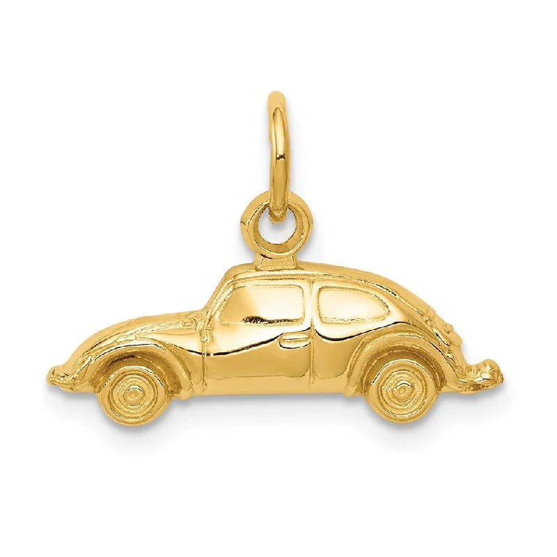 Recycled Metal Pendants with Upcycled Jewelry ComponentsRecycled Metal Pendants with Upcycled Jewelry Components14k Yellow Gold Polished Car Charm