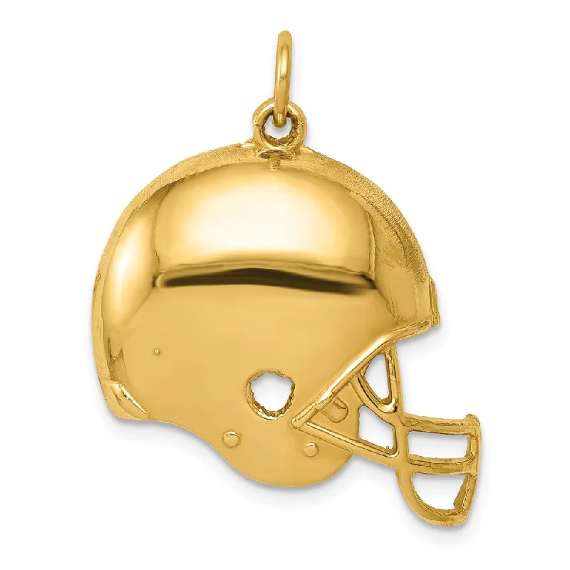 Gold - Plated Pendants with Enameled Floral BouquetsGold - Plated Pendants with Enameled Floral Bouquets14k Yellow Gold Polished Football Helmet Pendant, 25mm