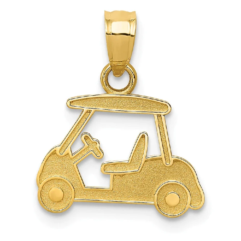 Opal - Set Pendants with Iridescent Fire - Opal CentersOpal - Set Pendants with Iridescent Fire - Opal Centers14k Yellow Gold Satin Golf Cart Pendant