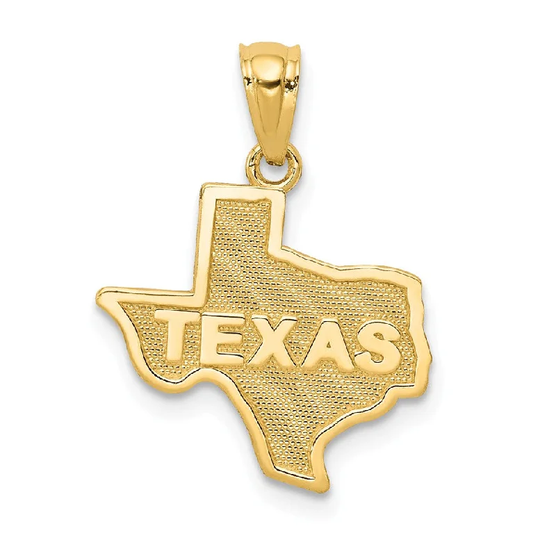 Gold - Plated Pendants with Enameled Floral BouquetsGold - Plated Pendants with Enameled Floral Bouquets14k Yellow Gold State of Texas Pendant