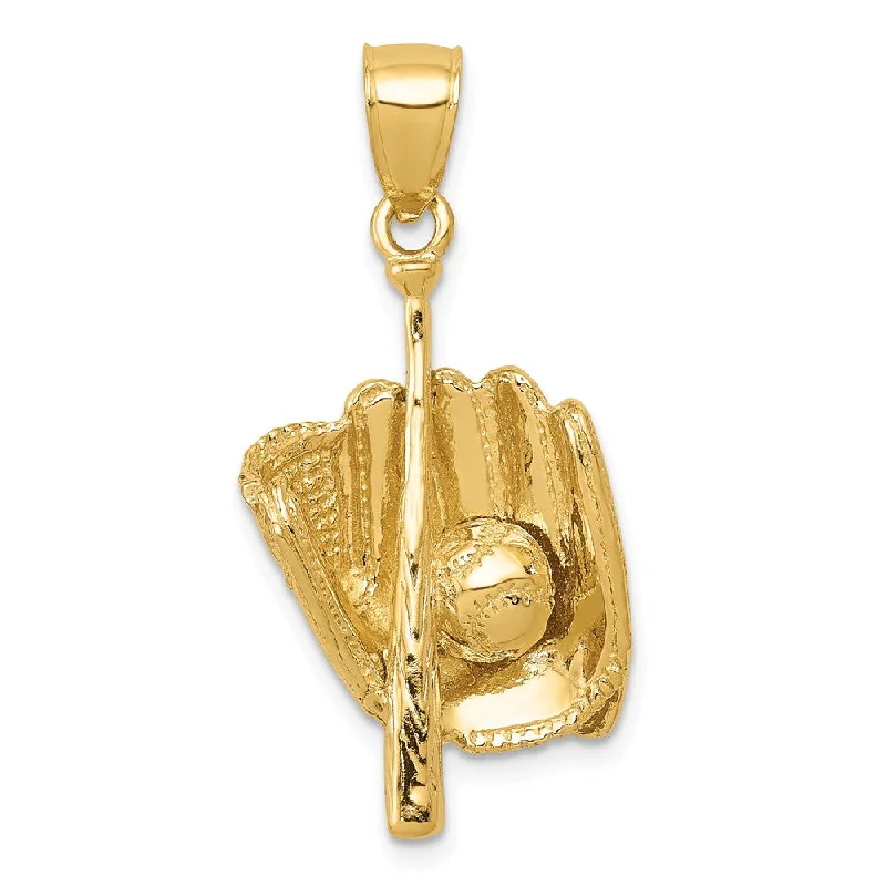 Jade - Carved Pendants in the Form of a Buddha StatueJade - Carved Pendants in the Form of a Buddha Statue14k Yellow Gold Three Dimensional Baseball Pendant