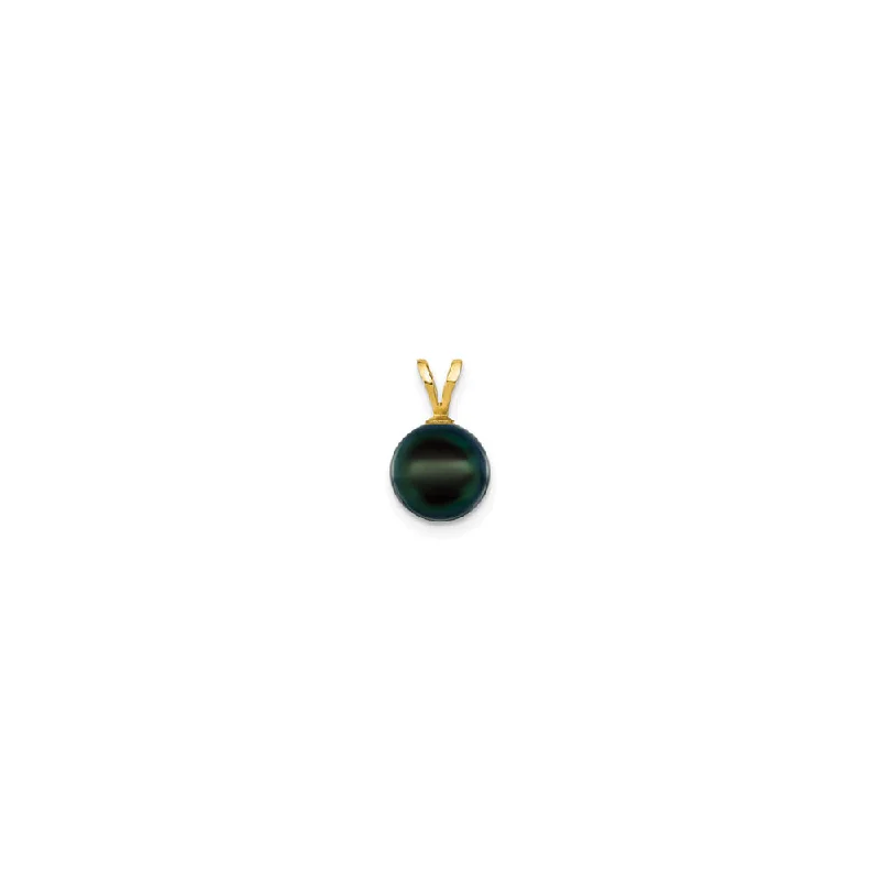 Obsidian Pendants with Shiny Mirror - Like SurfacesObsidian Pendants with Shiny Mirror - Like SurfacesBlack Saltwater Akoya Cultured Pearl Pendant (14K)