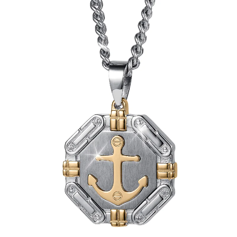 Medallion - Pendant Necklaces with Intricate Relief - Style ArtworkMedallion - Pendant Necklaces with Intricate Relief - Style ArtworkGolden Seas Men's Pendant