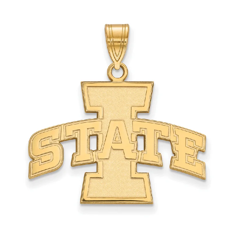 Crystal - Encrusted Pendants in the Shape of a CrownCrystal - Encrusted Pendants in the Shape of a Crown14k Gold Plated Silver Iowa State Univ. Large Pendant