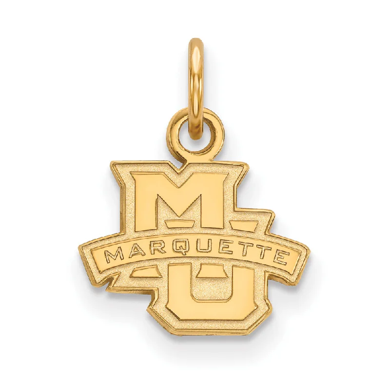 Crystal - Encrusted Pendants in the Shape of a CrownCrystal - Encrusted Pendants in the Shape of a Crown14k Gold Plated Silver Marquette U XS (Tiny) Logo Charm or Pendant