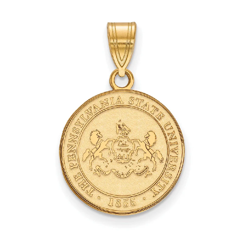 Gold - Plated Pendants with Enameled Floral BouquetsGold - Plated Pendants with Enameled Floral Bouquets14k Gold Plated Silver Penn State Medium Crest Pendant